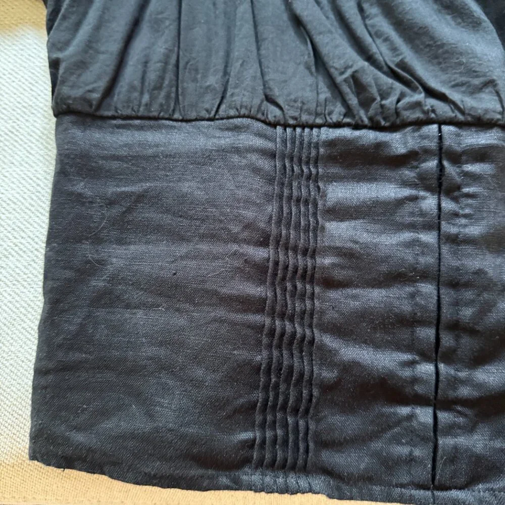 Reformation Linen Top Alayna Linen Top - Black - Sz 10 - Picture 6 of 7